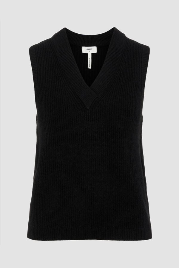 Cortefiel Knit vest Black