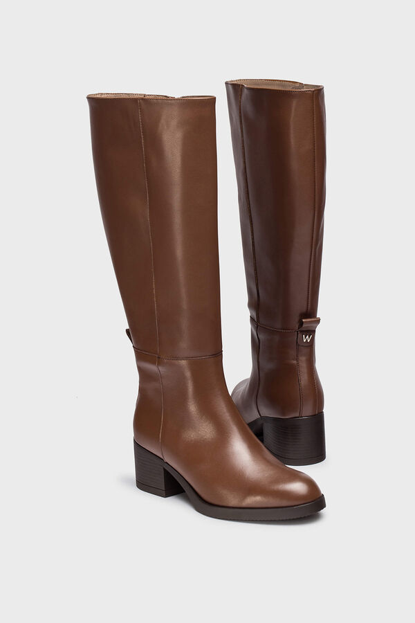 Wonders Botas de cano largo Santa Fe 15 Castanho