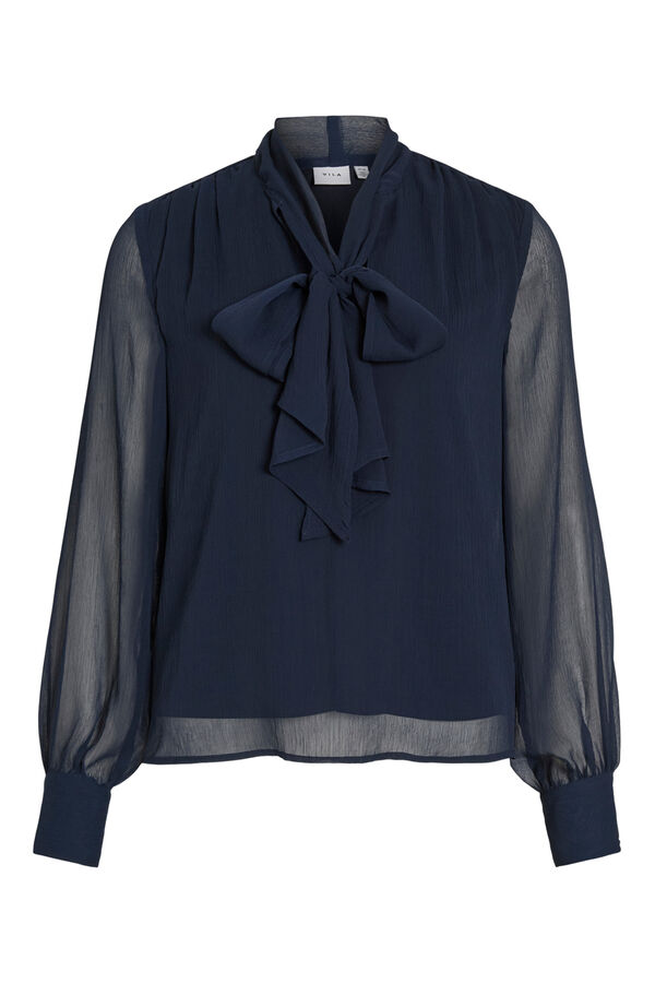 Vila Blusa de manga comprida Azul