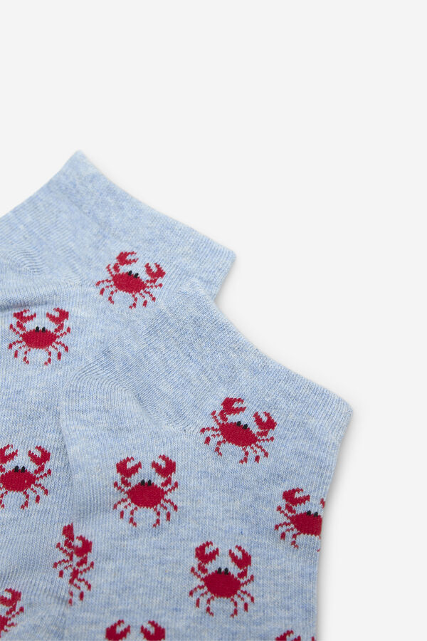 Cortefiel Short crab socks Blue