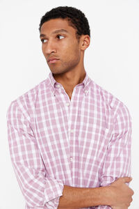Cortefiel Camisa cuadros coolmax Pink