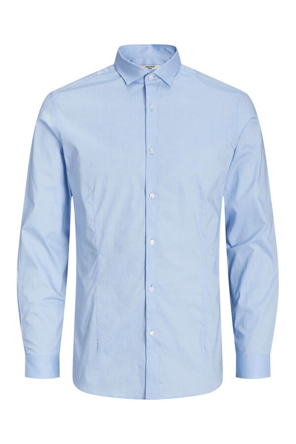 Cortefiel Super slim fit shirt Blue