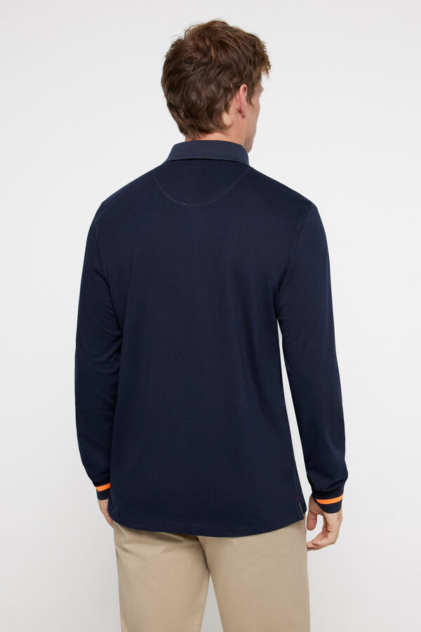 Privata Plain navy "privata" polo shirt  Blue