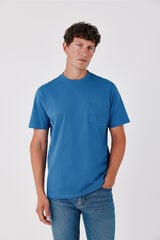 Cortefiel Basic T-shirt Blue