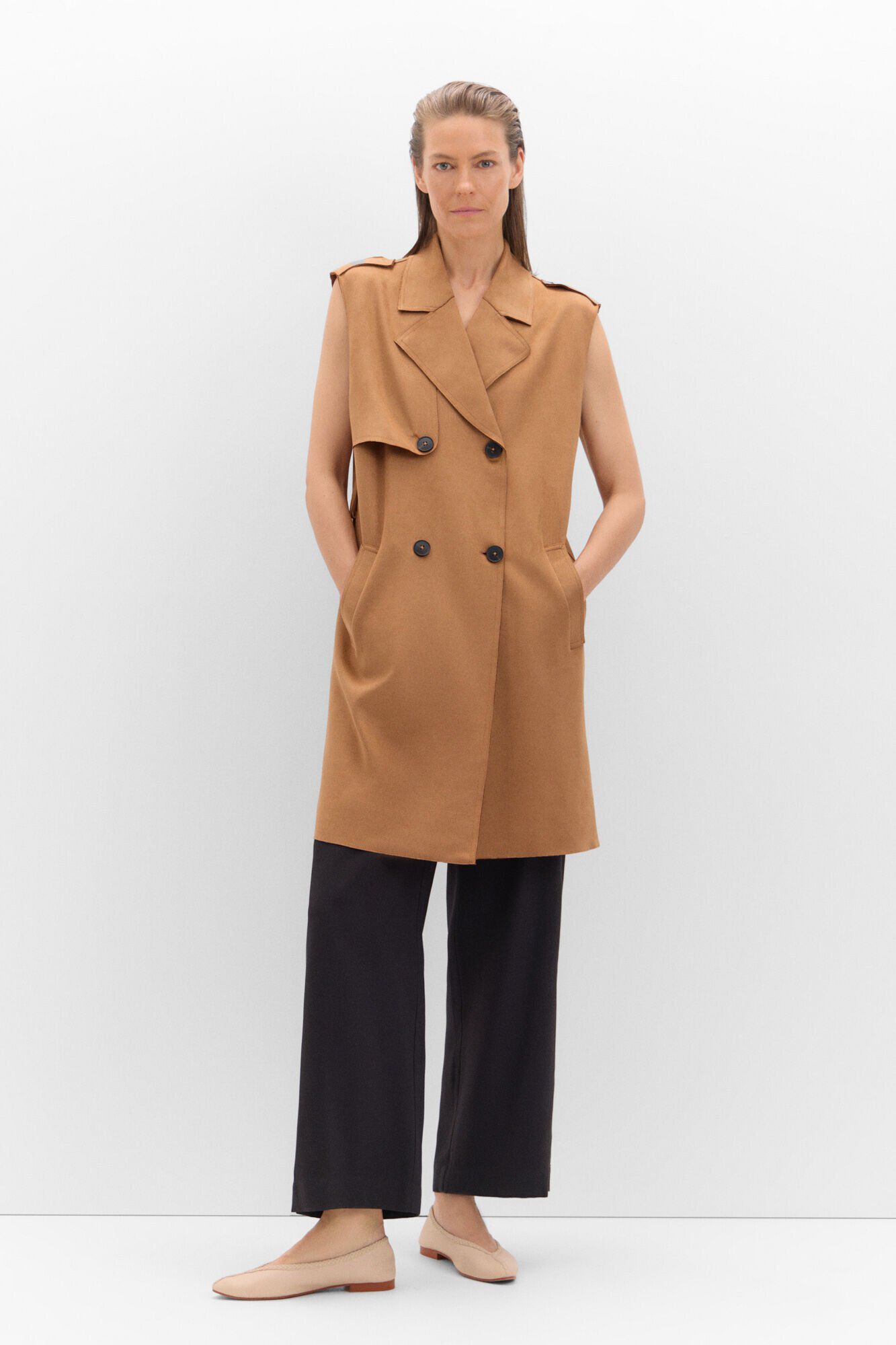 Chalecos Tejidos Chaleco Largo Mujer Cortefiel Cortefiel Chaleco