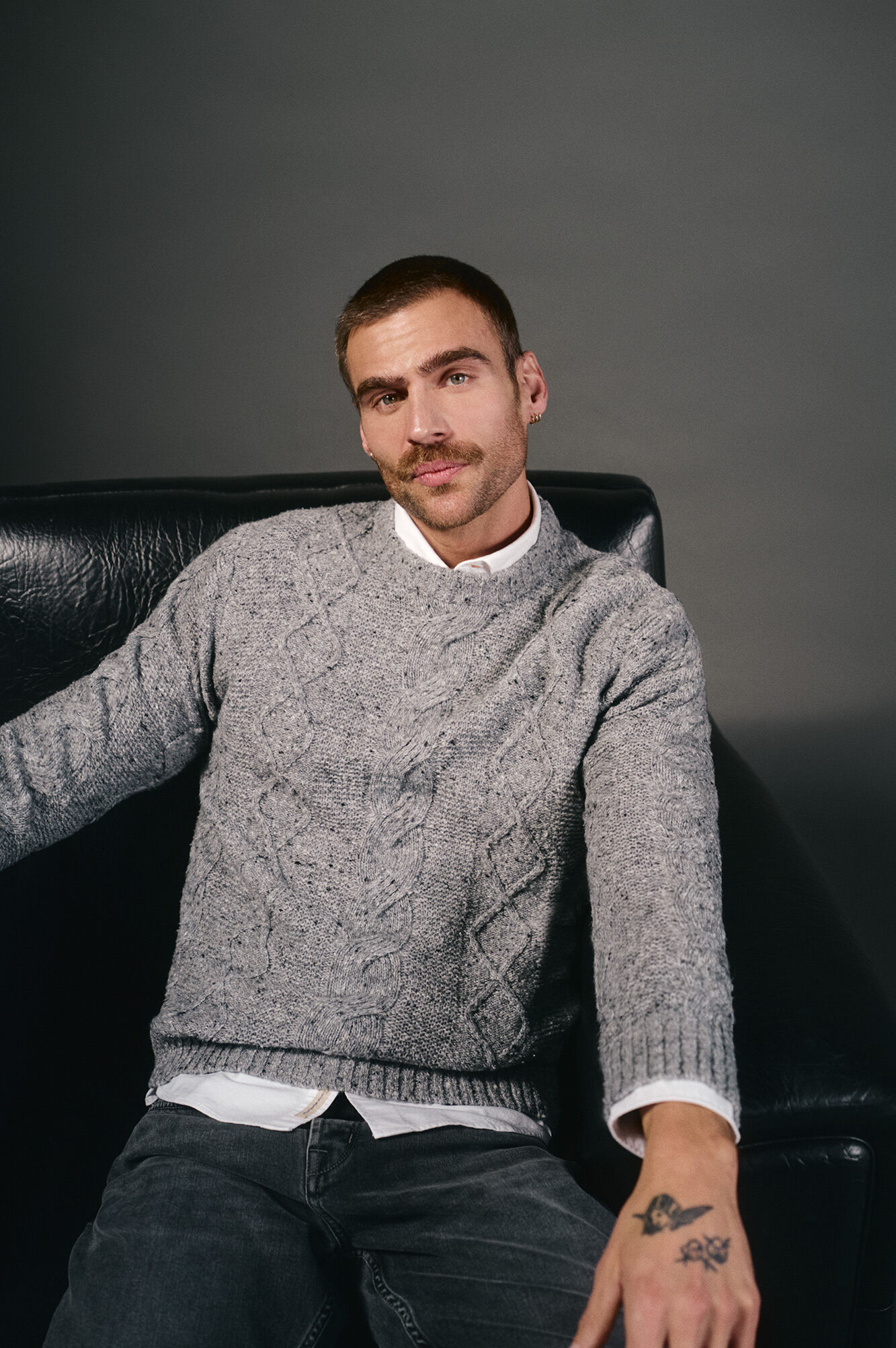 OOTO Jersey navide&ntilde;o nudos cuello caja