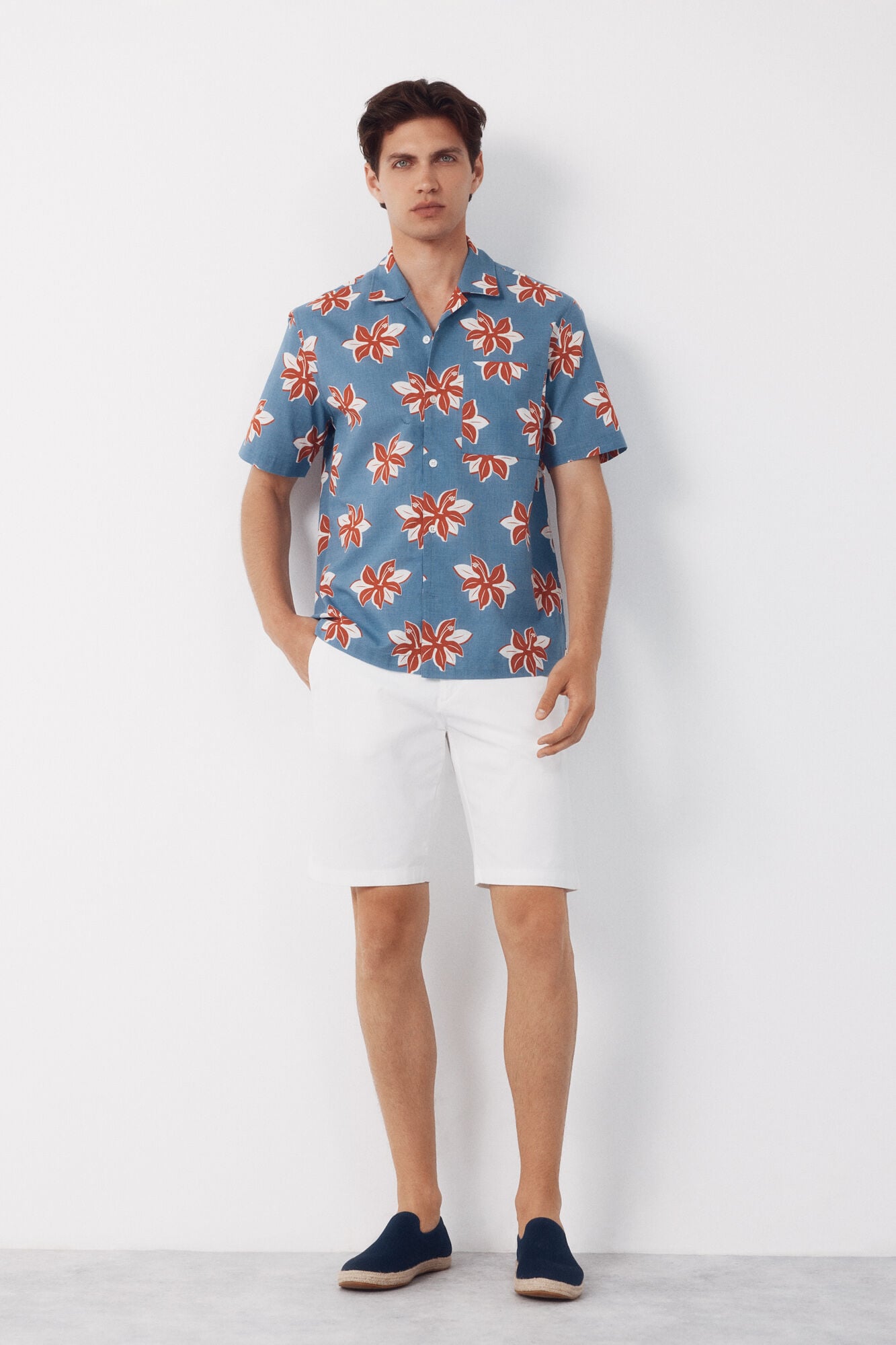 Cortefiel Printed short sleeve shirt