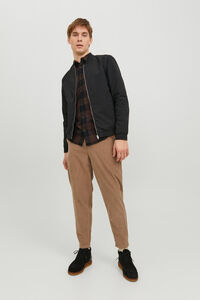 Cortefiel Tapered fit chinos Brown
