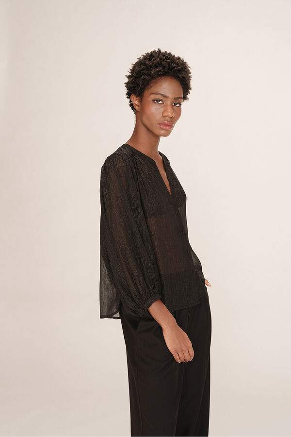 Grace & Mila Lurex blouse  Black