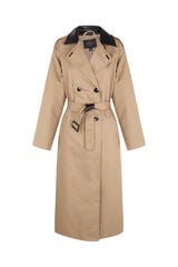 Cortefiel Gabardina larga Beige