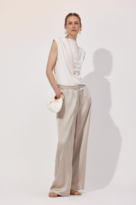 Pantalón palazzo con pinzas