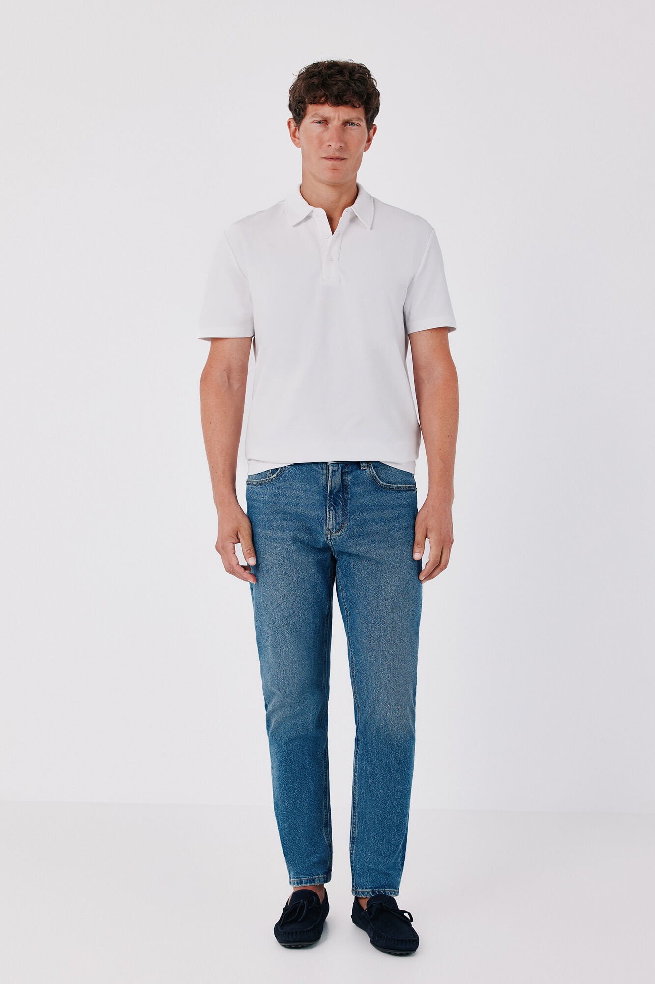 Cortefiel Ottoman structure polo shirt