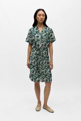 Object Printed short dress Turquoise