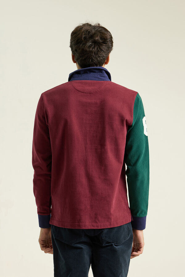 PuroEGO Patchwork polo shirt Green