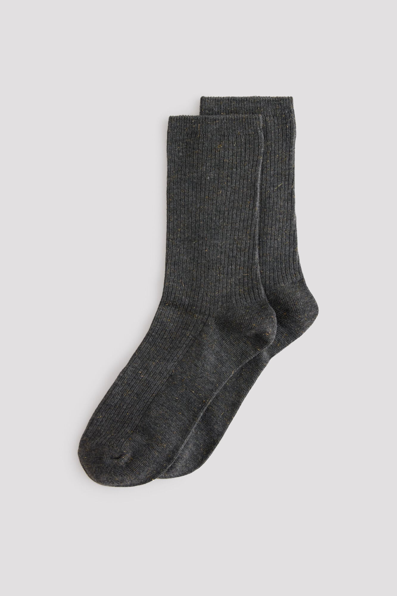 Cortefiel Lurex ribbed socks