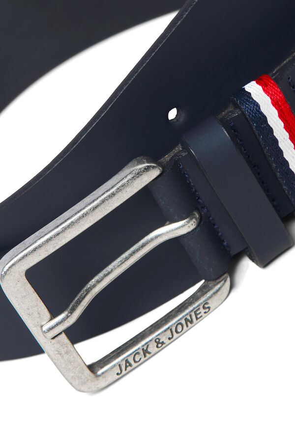 Cortefiel Leather belt  Navy
