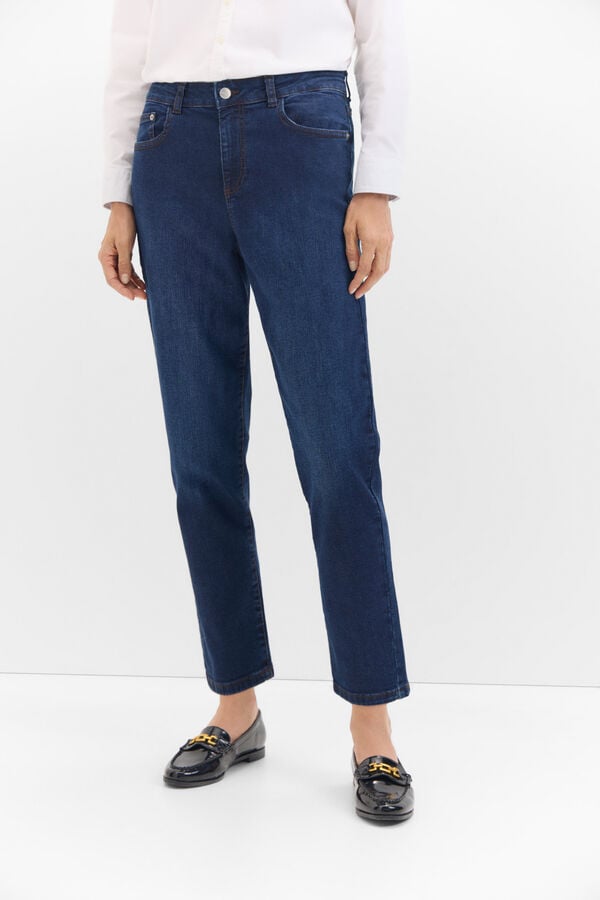 Cortefiel Mom jeans Blue