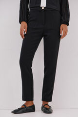 Cortefiel Comfort stretch pants Black
