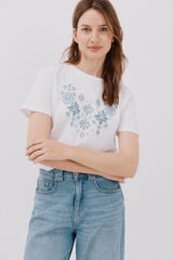Cortefiel Camiseta com estampado posicional Impressão