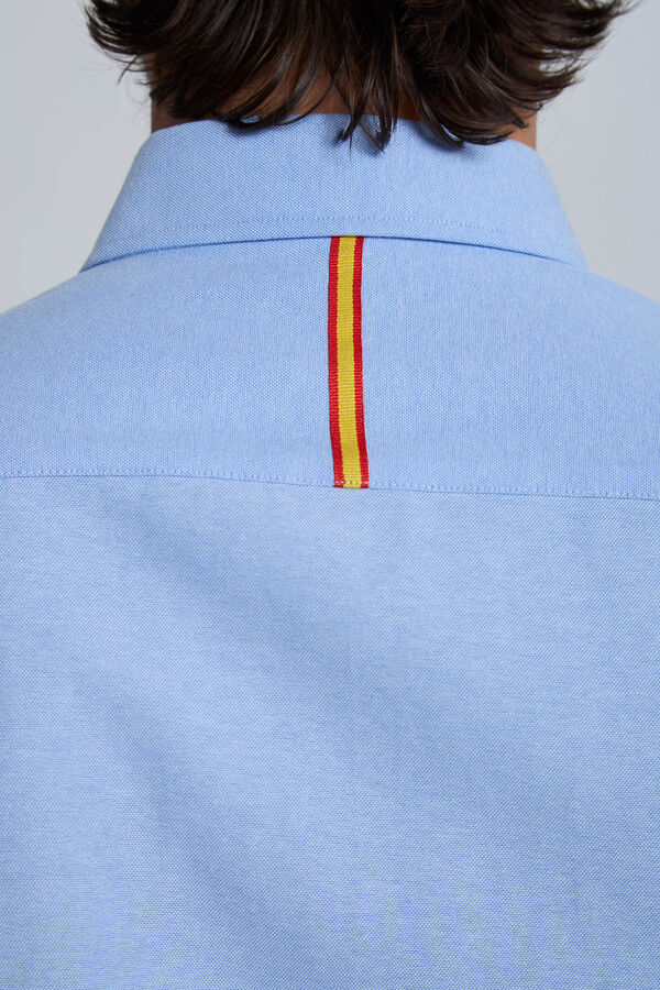 Valecuatro Camisa bordada Espanha azul claro Azul