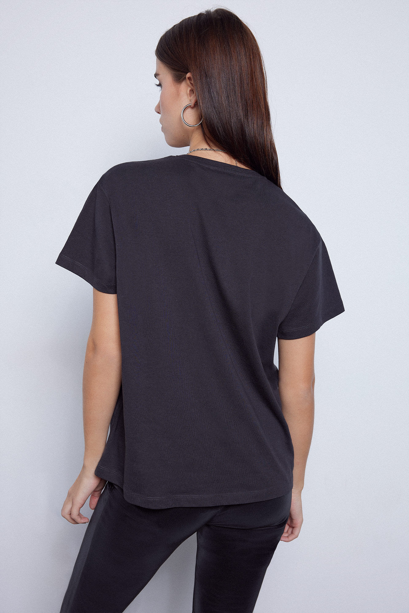 Camiseta lentejuelas Tops y camisetas de mujer Cortefiel