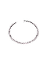 Cortefiel Collar abierto cristales Gris