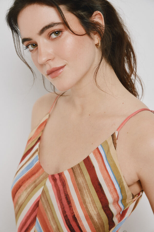 Vero Moda Ankle-length strap dress Orange