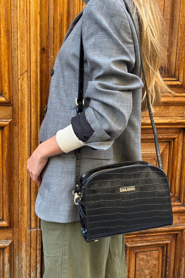 The Code Bandolera casandra chocolate Marr&oacute;n oscuro