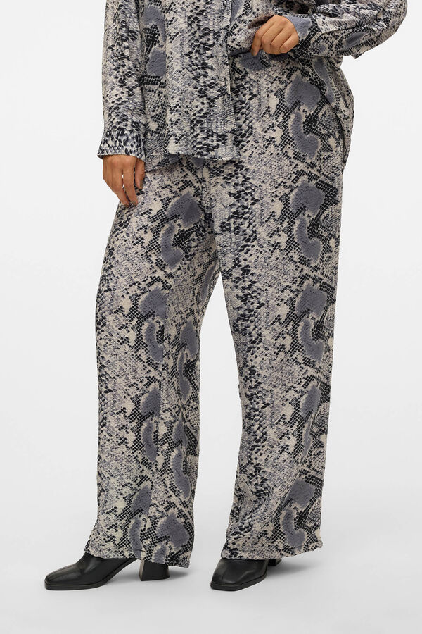 Vero Moda Curve Calças compridas plus size  Cinzento