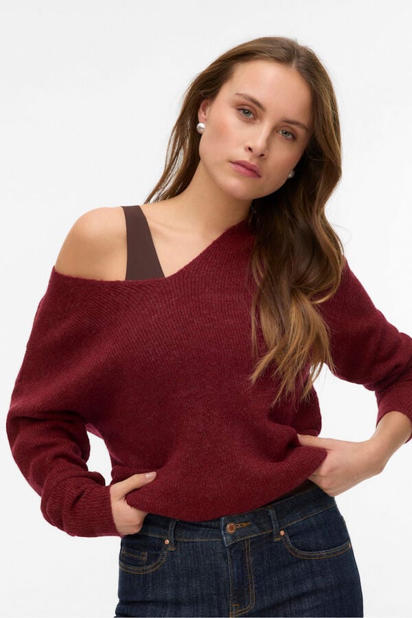 Vero Moda Camisola básica de malha Granada