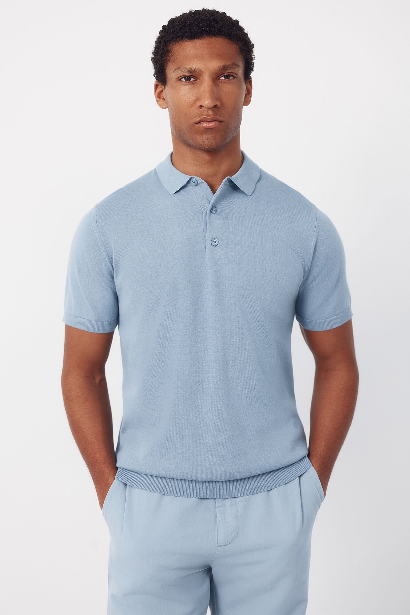 Cortefiel Basic short sleeve polo shirt