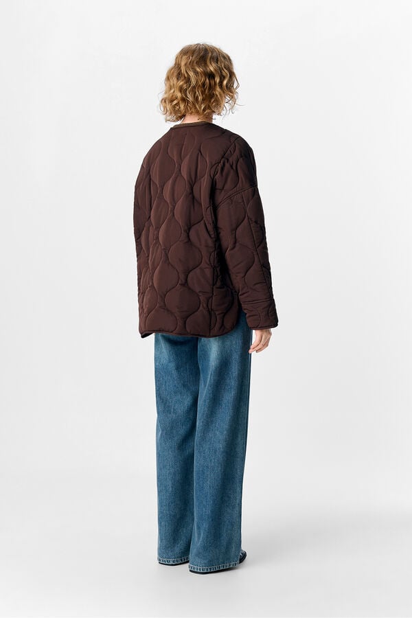 Object Puffer jacket Dark brown