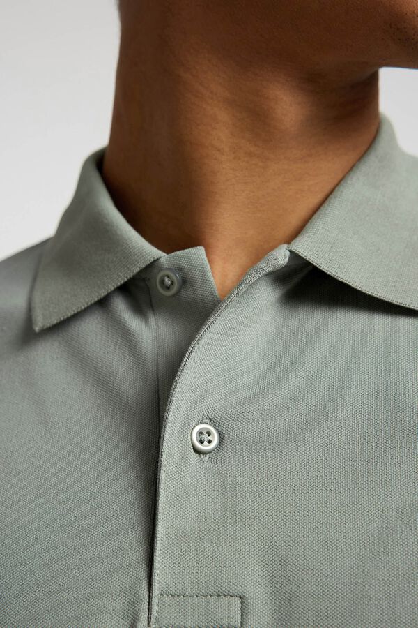 Selected P&oacute;lo de manga curta Verde