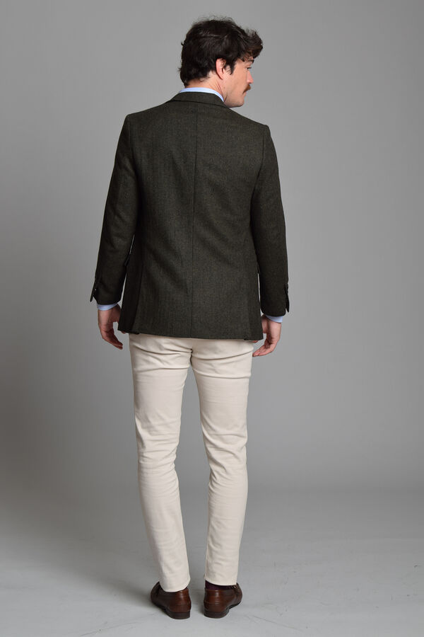 Cloking Blazer de lã Verde