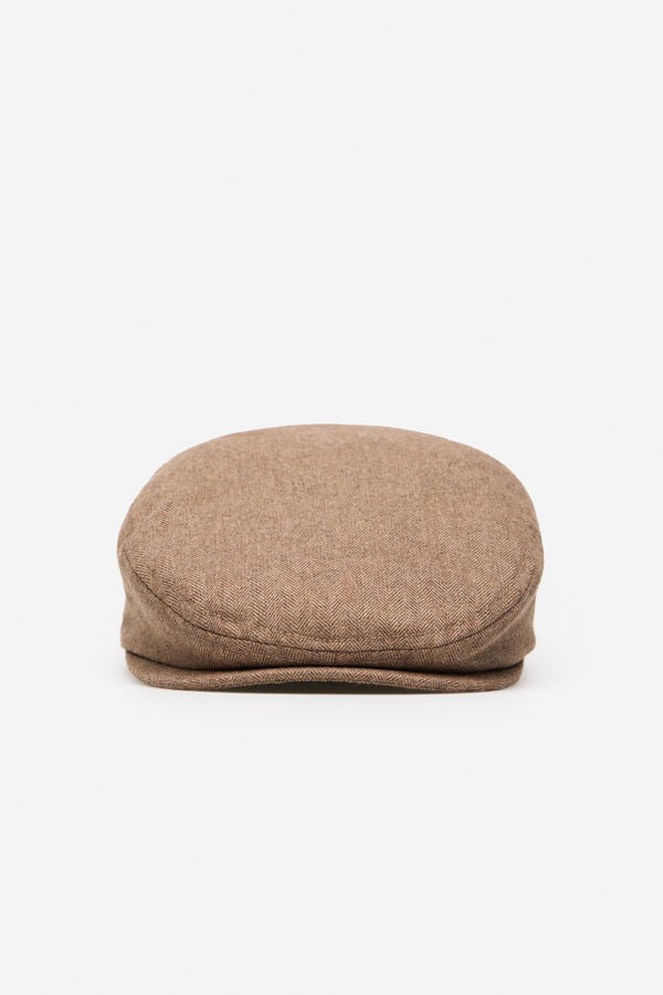 Cortefiel Classic fabric cap Camel