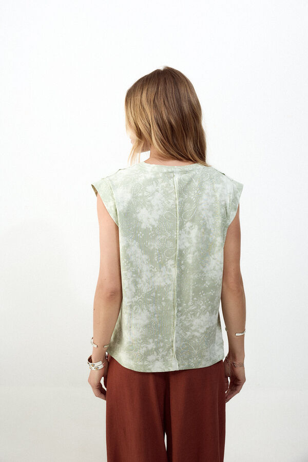 Slowlove Camiseta estampado oversize Verde