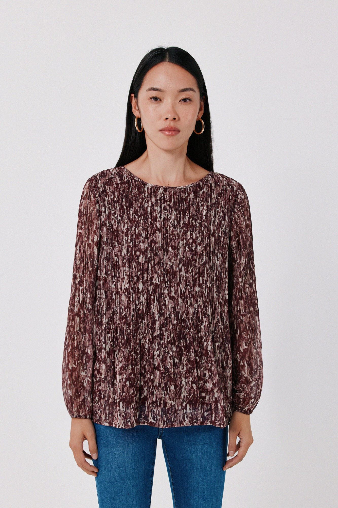 Cortefiel Blusa plisada