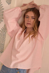 Polín Et Moi Blusa vichy Marilen Rosa