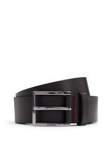 HUGO Leather belt Dark brown