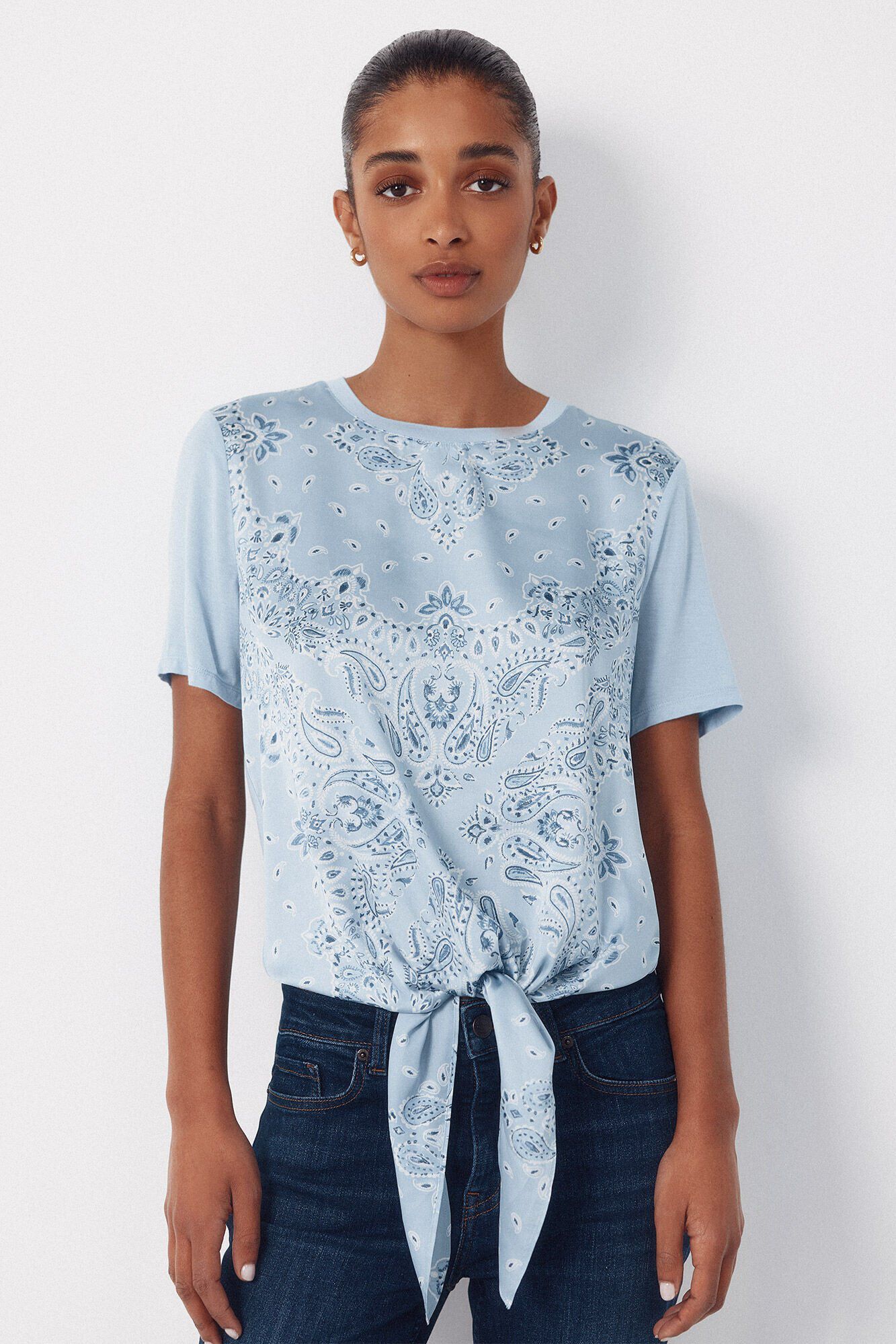 Cortefiel Combined printed top