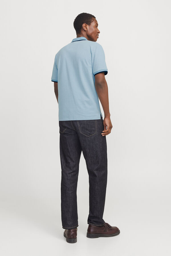 Jack & Jones Polo vivos piqué Azul