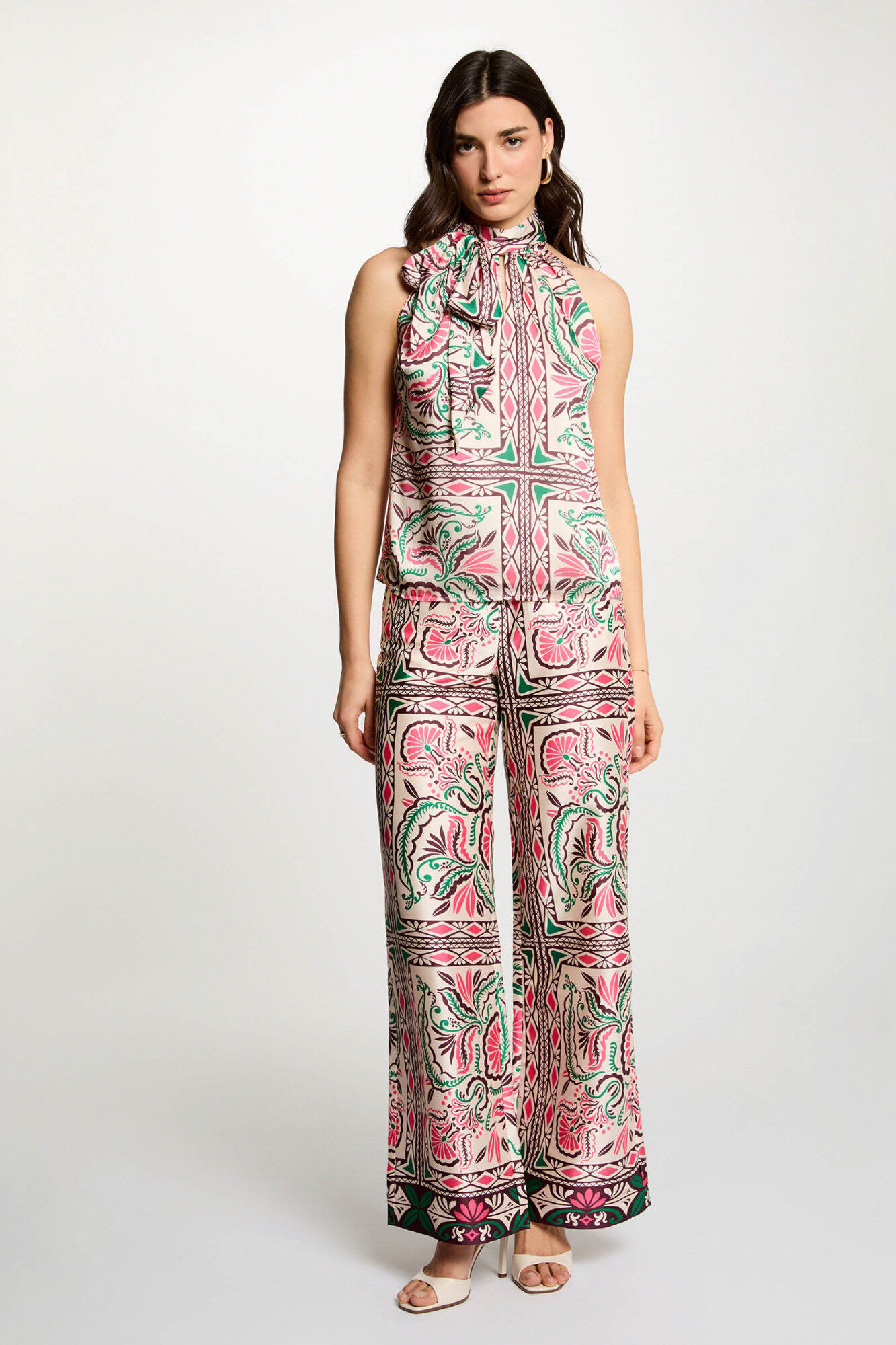 Morgan Cal&ccedil;a larga acetinada