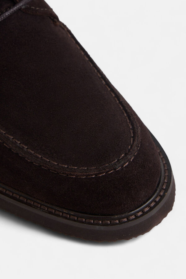 Silbon sapato clássico de croute Castanho