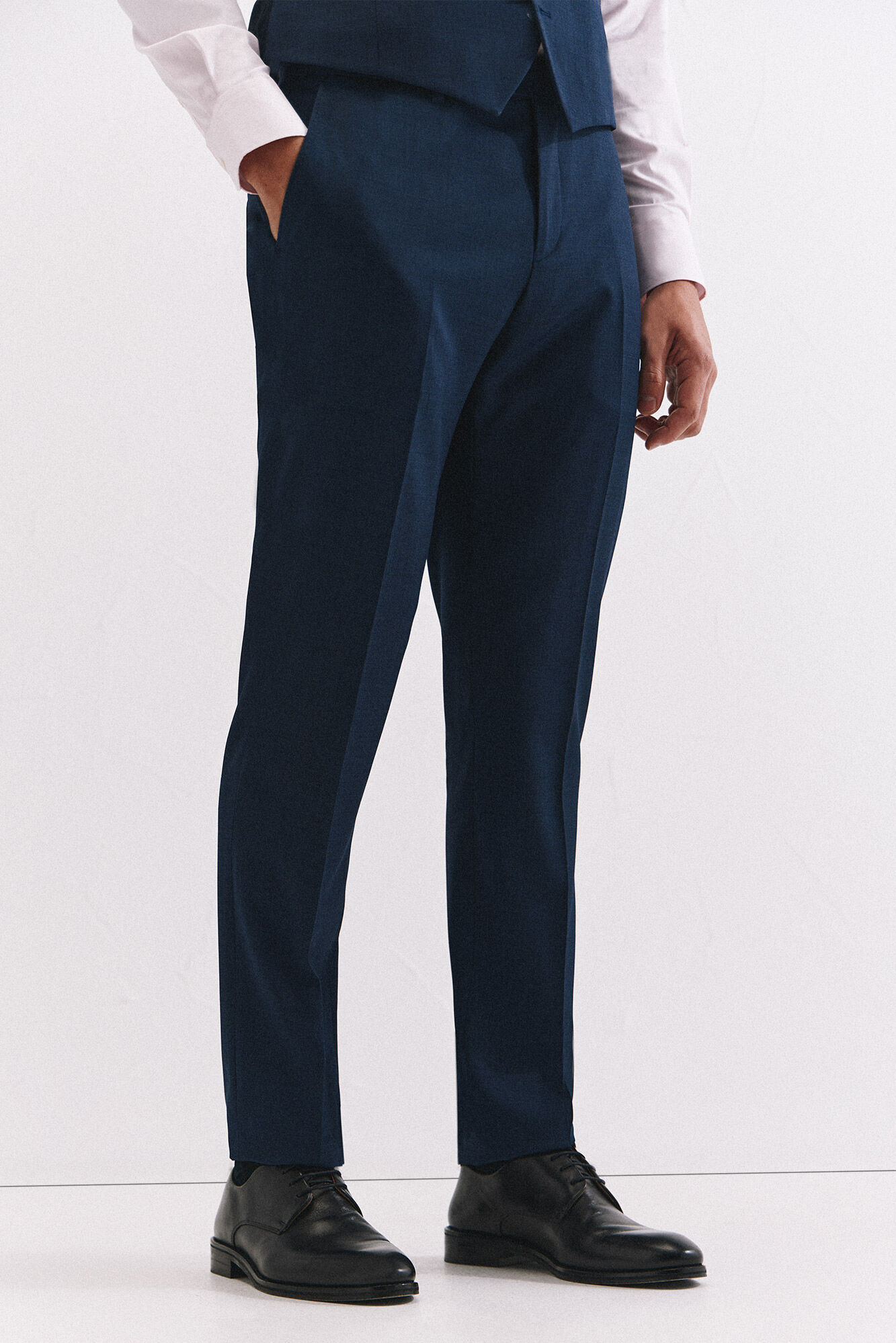 Cortefiel Blue slim fit trousers