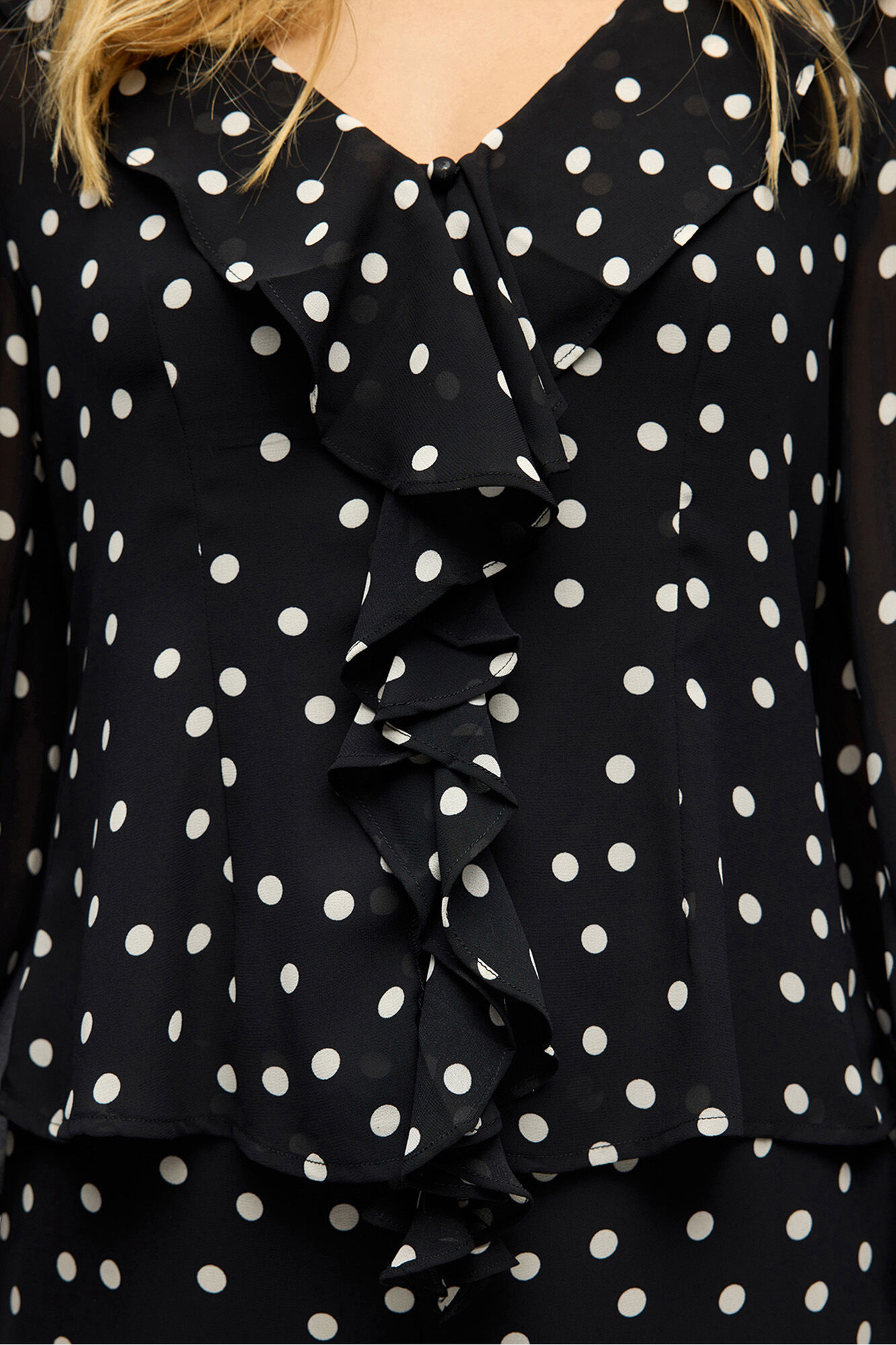 Object Blusa de gaze estampada