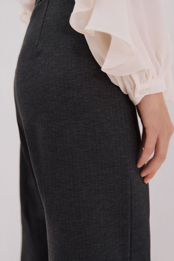 Cortefiel Pantalón punto roma espiga Multicolour