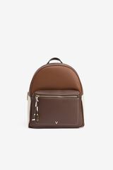 Vilanova Multicoloured faux leather backpack Brown