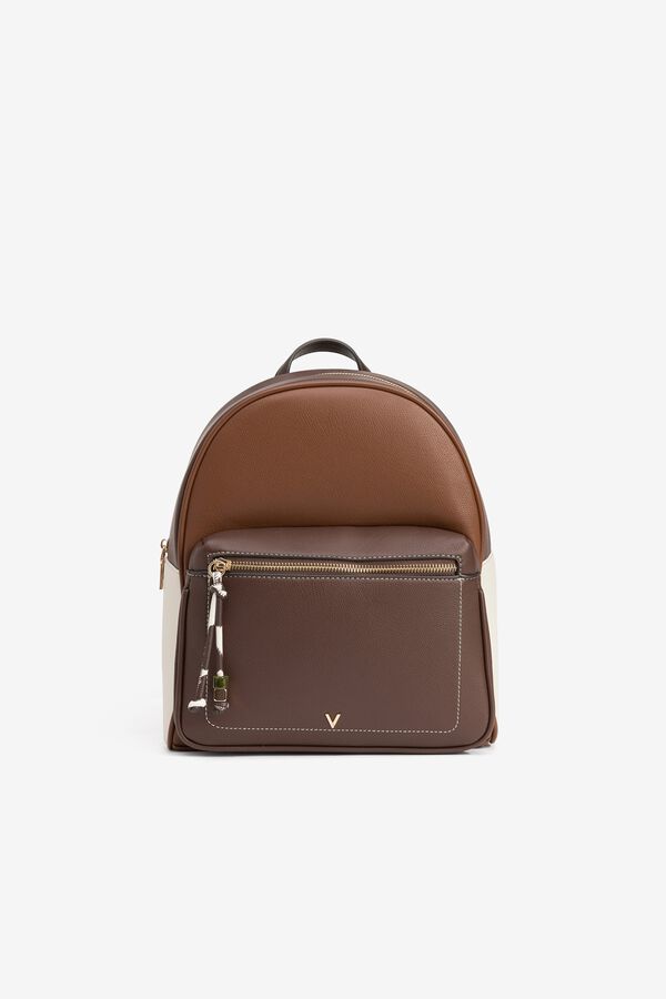 Vilanova Multicoloured faux leather backpack Brown