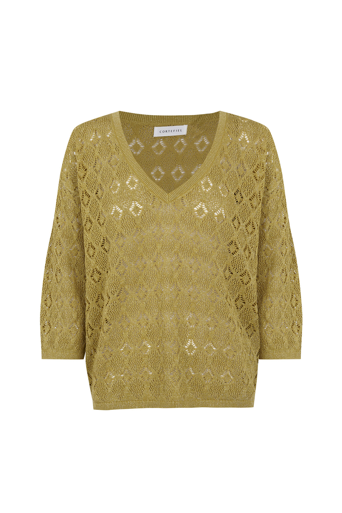 Cortefiel Lurex openwork jumper