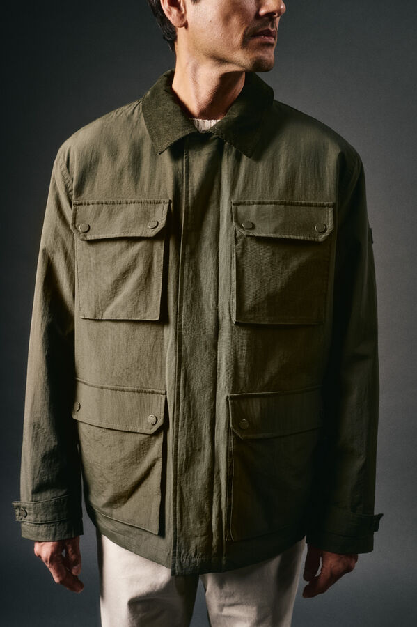 OOTO Jaqueta de campo com quatro bolsos Verde